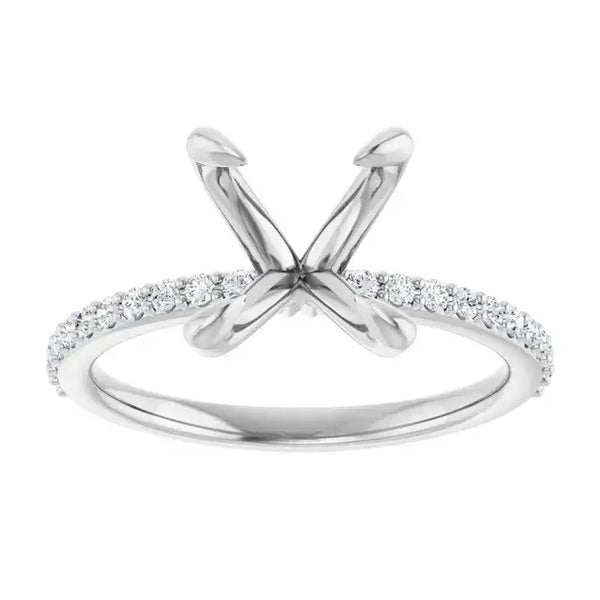 SADIE Lab Grown Diamond Engagement Ring Setting for Oval Stones - Larson Jewelers