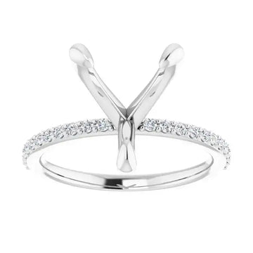 SADIE Lab Grown Diamond Engagement Ring Setting for Heart Stones - Larson Jewelers
