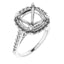 ANGEL Accented Engagement Ring Setting for Cushion Stones