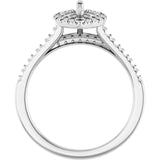 ANGEL Accented Engagement Ring Setting for Marquise Stones
