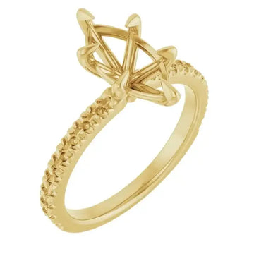 AMELIA Lab Grown Diamond French-Set Engagement Ring Setting for Marquise Stones - Larson Jewelers