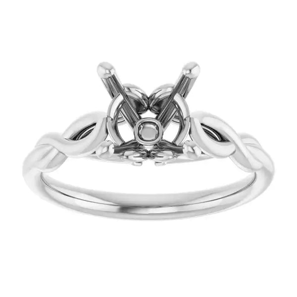 GRACE Solitaire Engagement Ring Setting for Round Stones - Larson Jewelers