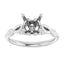 GRACE Solitaire Engagement Ring Setting for Round Stones