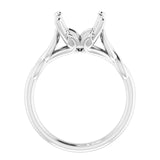 GRACE Solitaire Engagement Ring Setting for Oval Stones