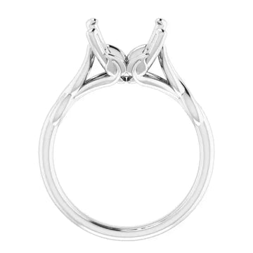 GRACE Solitaire Engagement Ring Setting for Oval Stones - Larson Jewelers