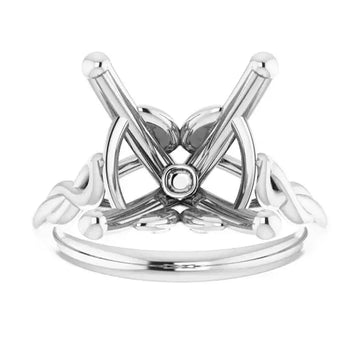 GRACE Solitaire Engagement Ring Setting for Cushion Stones - Larson Jewelers