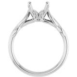 GRACE Solitaire Engagement Ring Setting for Round Stones