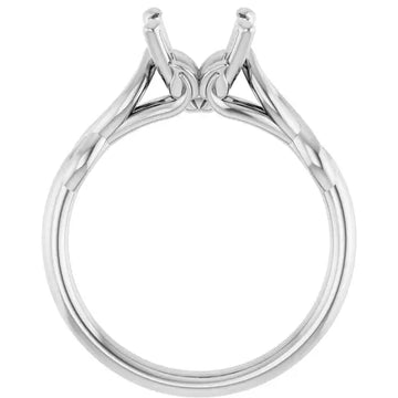 GRACE Solitaire Engagement Ring Setting for Round Stones - Larson Jewelers
