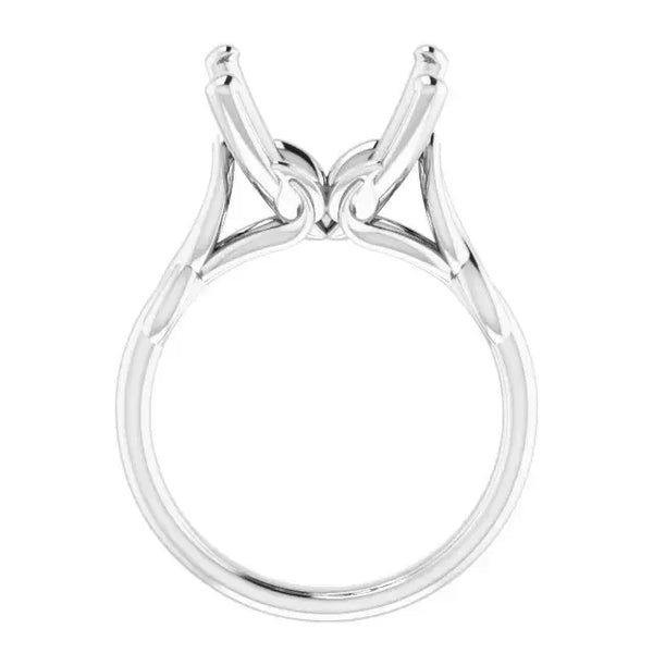 GRACE Solitaire Engagement Ring Setting for Cushion Stones - Larson Jewelers