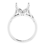 GRACE Solitaire Engagement Ring Setting for Emerald Stones