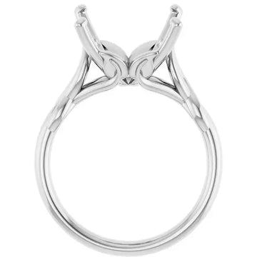 GRACE Solitaire Engagement Ring Setting for Square Stones - Larson Jewelers