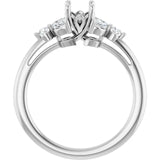 HAILEY Lab Grown Diamond Engagement Ring Setting for Round Stone