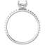 DIOR Hidden Halo Lab Grown Diamond Engagement Ring Setting for Cushion Stones