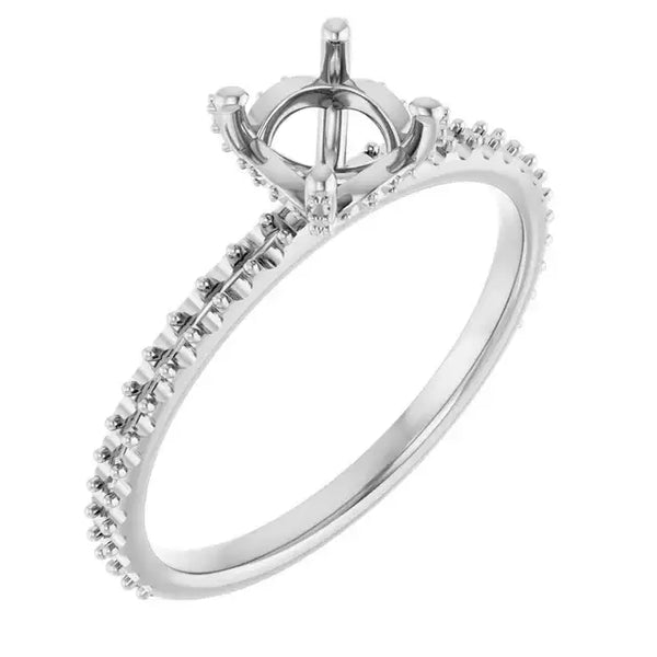 DAVITA Hidden Halo Lab Grown Diamond Engagement Ring Setting for Cushion Stones - Larson Jewelers