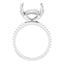 DIOR Hidden Halo Lab Grown Diamond Engagement Ring Setting for Round Stones