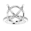 DIOR Hidden Halo Lab Grown Diamond Engagement Ring Setting for Round Stones