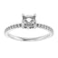 DIOR Hidden Halo Lab Grown Diamond Engagement Ring Setting for Cushion Stones