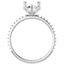 DIOR Hidden Halo Lab Grown Diamond Engagement Ring Setting for Pear Stones