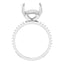 DIOR Hidden Halo Lab Grown Diamond Engagement Ring Setting for Asscher Stones