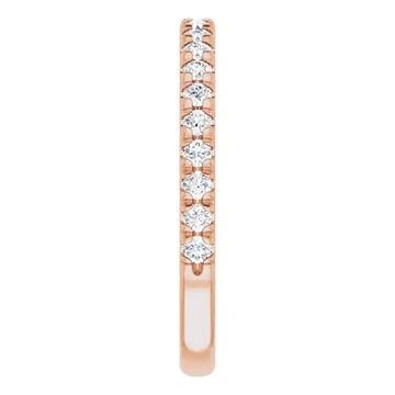 14K Rose French-Set Matching Band Mounting - Larson Jewelers