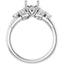 HAILEY Lab Grown Diamond Engagement Ring Setting for Cushion Stone