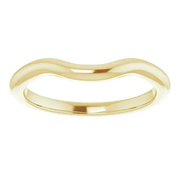 18K Yellow Band for 6 mm Round Ring
