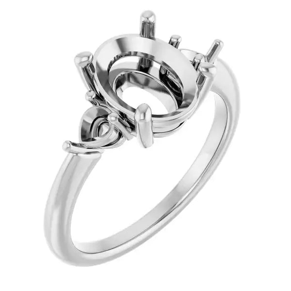 IDALIA Lab Grown Diamond Engagement Ring Setting for Oval Stones - Larson Jewelers