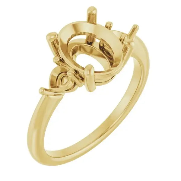 IDALIA Lab Grown Diamond Engagement Ring Setting for Oval Stones - Larson Jewelers