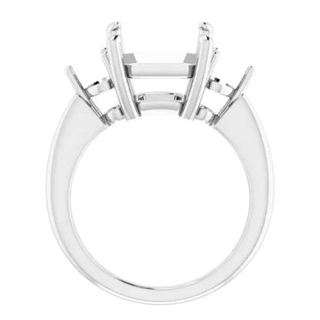 IDALIA Lab Grown Diamond Engagement Ring Setting for Asscher Stones - Larson Jewelers