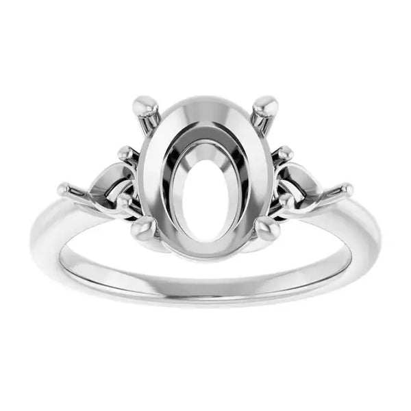 IDALIA Lab Grown Diamond Engagement Ring Setting for Oval Stones - Larson Jewelers
