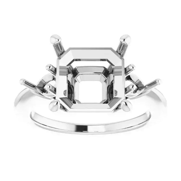 IDALIA Lab Grown Diamond Engagement Ring Setting for Asscher Stones - Larson Jewelers