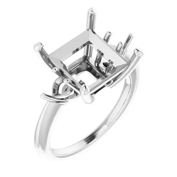 IDALIA Lab Grown Diamond Engagement Ring Setting for Square Stones - Larson Jewelers