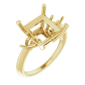 IDALIA Lab Grown Diamond Engagement Ring Setting for Square Stones - Larson Jewelers