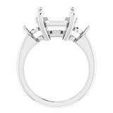 IDALIA Lab Grown Diamond Engagement Ring Setting for Emerald Stones