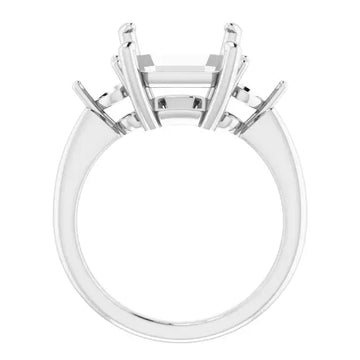 IDALIA Lab Grown Diamond Engagement Ring Setting for Emerald Stones - Larson Jewelers