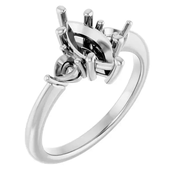 IDALIA Lab Grown Diamond Engagement Ring Setting for Marquise Stones - Larson Jewelers