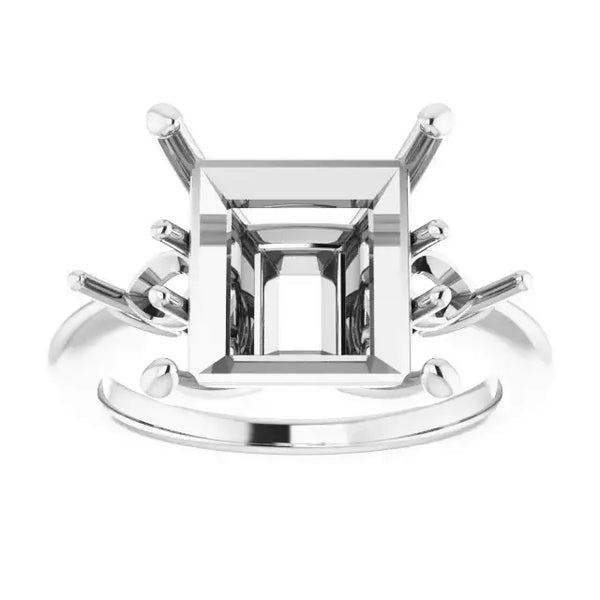 IDALIA Lab Grown Diamond Engagement Ring Setting for Square Stones - Larson Jewelers