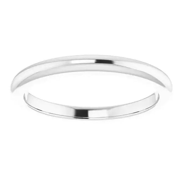 14K White Band for 5.2 mm Round Ring