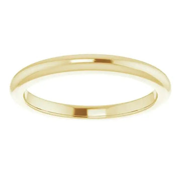 18K Yellow Band for 5.2 mm Round Ring
