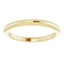 14K Yellow Band for 5.2 mm Round Ring