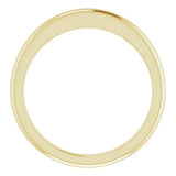 14K Yellow Band for 5.2 mm Round Ring