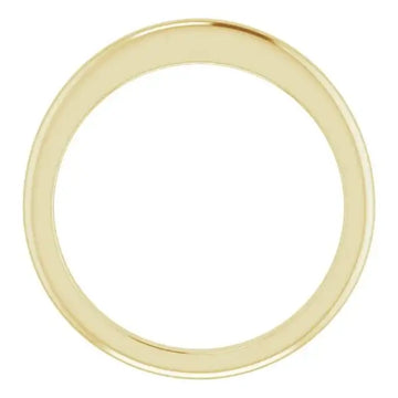 14K Yellow Band for 5.2 mm Round Ring