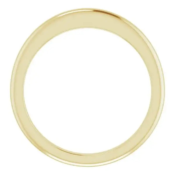 14K Yellow Band for 5.2 mm Round Ring