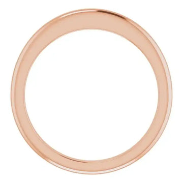 14K Rose Band for 5.2 mm Round Ring
