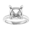 ORLA Lab Grown Diamond Solitare Engagement Ring Setting for Cushion Stones