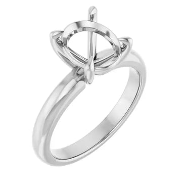 ORLA Lab Grown Diamond Solitare Engagement Ring Setting for Oval Stones - Larson Jewelers