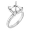 ORLA Lab Grown Diamond Solitare Engagement Ring Setting for Cushion Stones