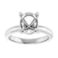 ORLA Lab Grown Diamond Solitare Engagement Ring Setting for Oval Stones
