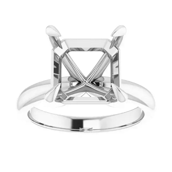 ORLA Lab Grown Diamond Solitare Engagement Ring Setting for Asscher Stones - Larson Jewelers