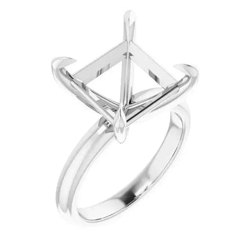 ORLA Lab Grown Diamond Solitare Engagement Ring Setting for Square Stones - Larson Jewelers
